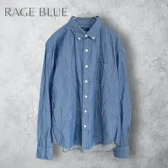 【RAGEBLUE レイジブルー】　ドット柄シャツ　水玉　綿100% 洗える