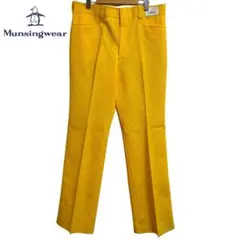 新品未使用　Munsingwear イエローダイヤモンドパターンパンツ
