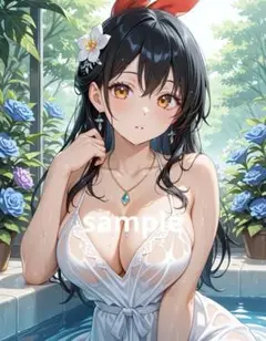 AIイラスト　美女 L版サイズ 1点物 C10