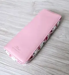 Flora 花柄ペンケース ピンク