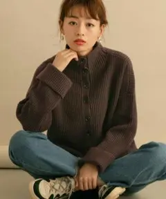 アーバンリサーチサニーレーベル 2WAYルーズスリーブニット