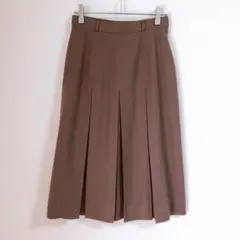 【LEPORTE】（M）インバーテッドプリーツスカート/ひざ丈/きれい系/無地