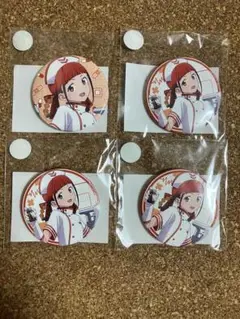 グリッドマンユニバース　飛鳥川ちせ　缶バッジ　くじコレ　4点セット
