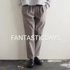 FANTASTICDAYS タック ドロスト テーパードパンツ イージーパンツ