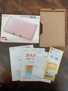 任天堂 ニンテンドー3DSLL　ピンクホワイト　空箱　①
