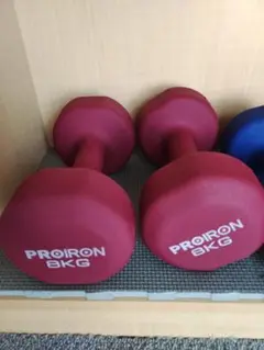 PROIRON 8kg 赤 ダンベル
