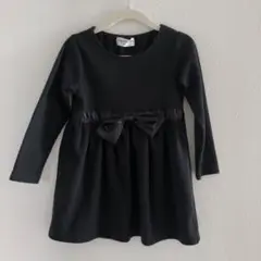 Ange D'argent ブラックワンピース 100