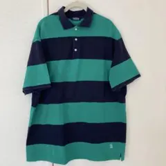 Nautica ストライプ ポロシャツ Lサイズ
