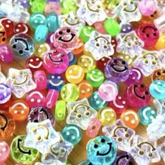 ハッピー スマイル ニコちゃん ハンドメイド パーツ ビーズ