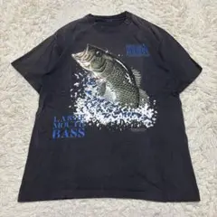 90s vintage bass ブラックバス Tシャツ 黒 ヴィンテージ