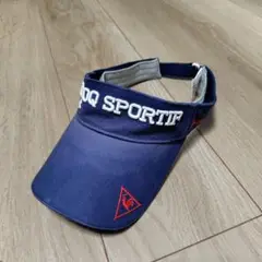 ルコック LE COQ SPORTIF バイザー ネイビー ロゴ刺繍 ゴルフ