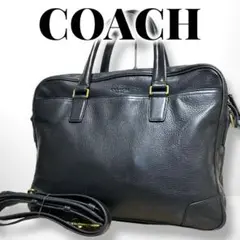 ✨良品✨ COACH コーチ ビジネスバッグ ショルダー ブラック 仕事