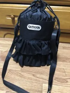 OUTDOOR フリルショルダーバッグ ブラックfreaks store別注