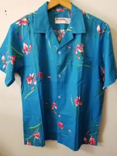 超美。HAWAII製コットンアロハシャツ