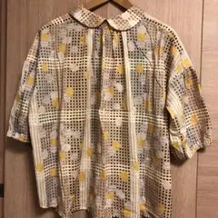 マーブルシュッド バスケット柄ブラウス
