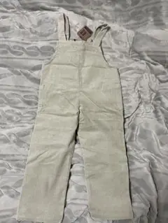 REGGEDWORKS薄グレーコーデュロイ サロペット 110cm