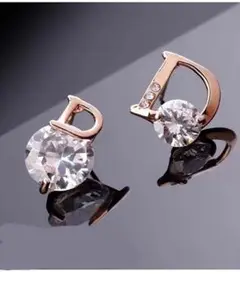 新品B☆レディース☆アシンメトリーピアス☆ピンクゴールド