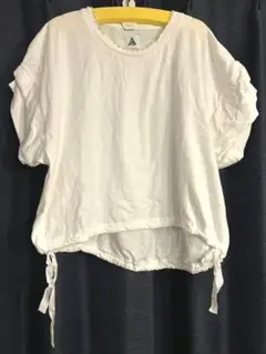 yuumi ARIA ホワイト Tシャツ　パール付き　白T