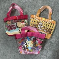 未開封　サンリオ　ガチャ　プールバック　キティー　コロコロクリリン　ウサハナ
