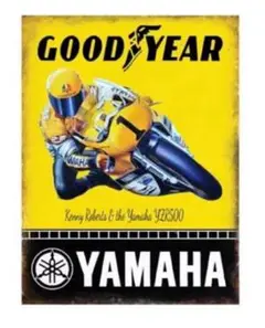 1978 ケニーロバーツ＋YAMAHA YZR500 OW35K 金属パネル