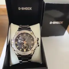 【中古・動作良好】CASIO G-SHOCK GST-B100D-1A9JF CASIO G-SHOCK GST-B100D-1A9JF G-STEEL Chronograph Bluetooth