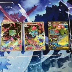 フシギダネar,フシギソウar,メガフシギバナexsr進化ライン 3枚セット