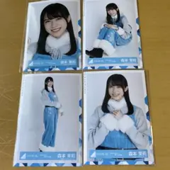 日向坂46 森本茉莉　コンプ　ひなくり2019 青サンタ衣装