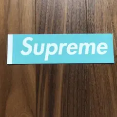 Supreme ステッカー Tiffanyコラボ　ティファニー　ボックスロゴ