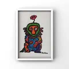 原画 手描き 一点物 『凛とした変わり者のテングザル』