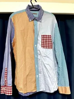 【美品】DoCLASSE マルチカラー チェックシャツ
