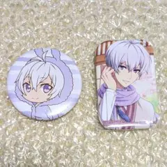 アイナナ 逢坂壮五 缶バッジ うさもこパーカー アイナナロマン スクエアまるかく