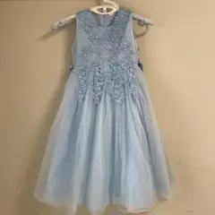 キッズドレス　130cm水色