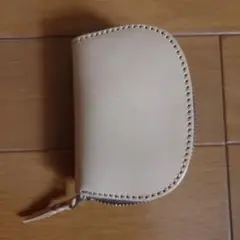 本革コインケース　ヌメ革