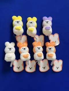 おまけ付き！ミミナガクオッカちゃんマスコット　全4種とおまけ3個 合計7個セット
