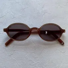 OLD stussy eyeguar 90s ブラウンオーバルサングラス