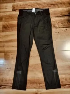 美品 アディダス ストレッチロングパンツ ゴルフ 黒 FJ986