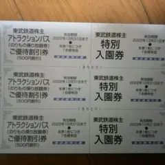 東武動物公園株主優待券