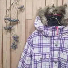 美品【M】シリコンアクセサリー スキーウェア スノボウェア つなぎ チェック柄