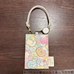 すみっコぐらし　リール付きパスケース　しろくまのてづくりぬいぐるみ
