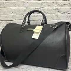 新品・タグ付き✨ピエールカルダン ACE社 シボ革 2way ボストンバッグ 黒