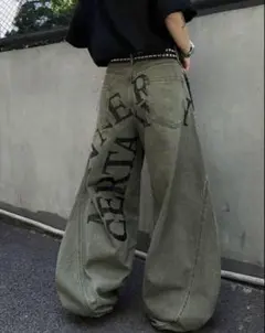 【新品】 ラスト1点　jadedlondon menes似　ワイドデニムパンツ