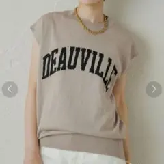 【美品】Loungedress ジャガードフレンチニット ベージュ