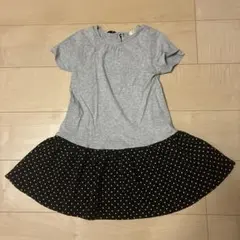 HushHush 120サイズ ドット柄ワンピース