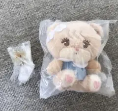 mikko ぬいぐるみ2 ＆めじるしアクセサリー Latte ラテ