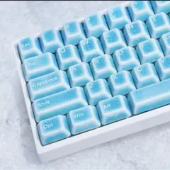 【今週だけ値下げ】cerakey v2 blue crazed 114 Keys Blue Crazed Ceramic Keycaps Set | Cerakey
