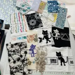 pjc.音の絵.mina perhonen.刺繍ハギレ☆*