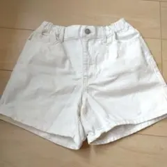 ホワイト ショートパンツ150㌢ ユニクロ 新品　未使用