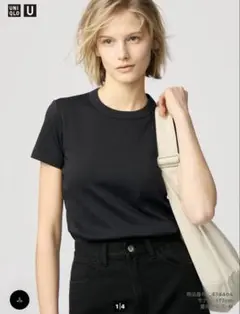 UNIQLO クールネックT ブラック