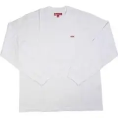 supreme small box logo ロンt ホワイト