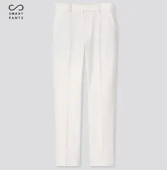 UNIQLO ユニクロ　スマートアングルパンツ　ホワイトストライプスラックス
